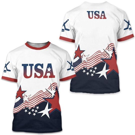 USA Hockey Olympic 2026 All-over Print T-Shirt