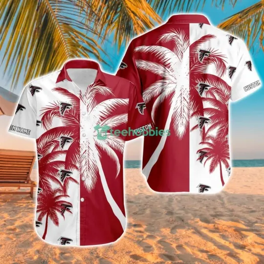Atlanta Football Team Falconss Hawaiian Button Down Shirt Unisex Adults