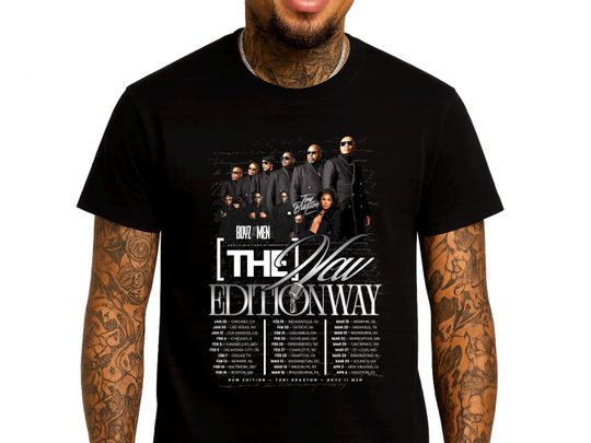 New Edition Way Tour 2026 Concert T-Shirt, Toni Braxton R&B Tee