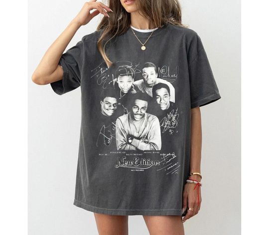 New Edition Tour 2026 Tee, Retro R&B Band Concert Shirt