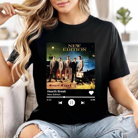 New Edition Heartbreak Tour 1994 Concert T-Shirt, Retro Music Tee