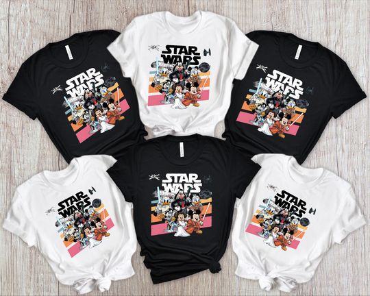 Discover Disney Star Wars Shirt, Star Wars Family Shirt, Mickey Star Wars Tee, Disney Star Wars Shirt 2026, Hollywood Studios Family Shirt