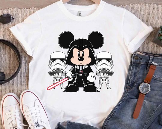 Discover Star Wars Mickey and Stormtrooper Shirt, Disney Star Wars Halloween Costume, Walt Disney World Family Matching Shirt, Galaxy's Edge Shirt