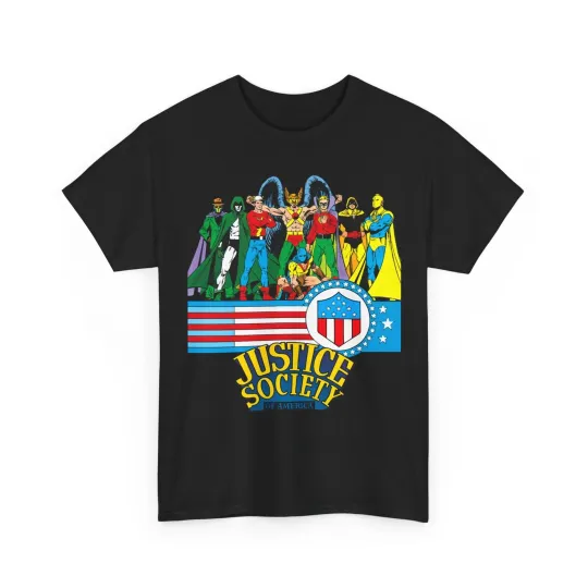 Justice Society T-Shirt George Perez Art DC Comics Universe