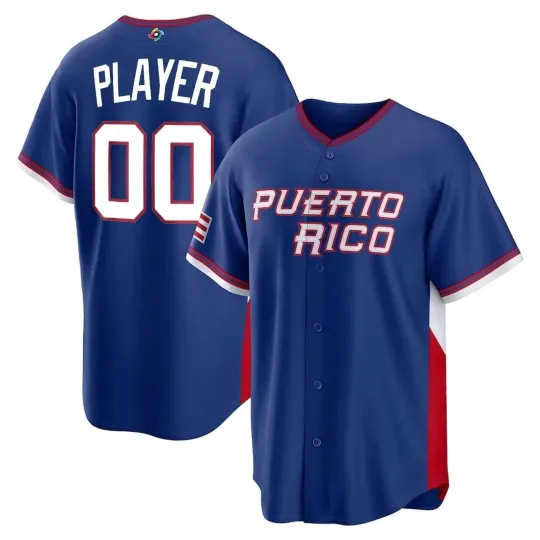 Discover Men's Puerto Rico Baseball Royal 2026 World Baseball Classic Jersey S-5XL