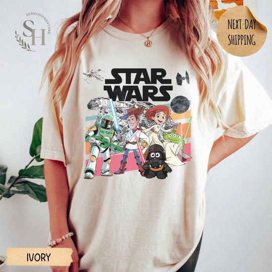 Discover Toy and Friends Starwar Comfort Colors Shirt, May the 4th Be With You Shirt, Space Travel, Science Fiction, Family Vacation Shirt