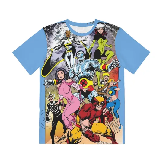 Uncanny X-Men All Over Print 3D T-Shirt - Alan Davis Art - Marvel Comics