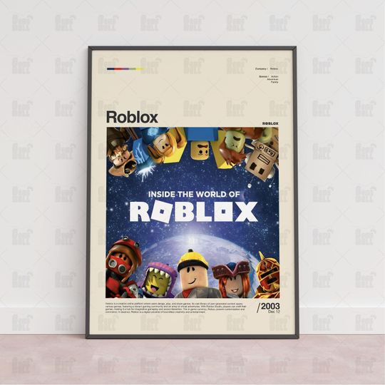 Roblox Poster, Gaming Room Poster, Gaming Wall Poster, Gaming Print Poster, Game Gift, Video Games Poster, Gaming Wall Art Poster