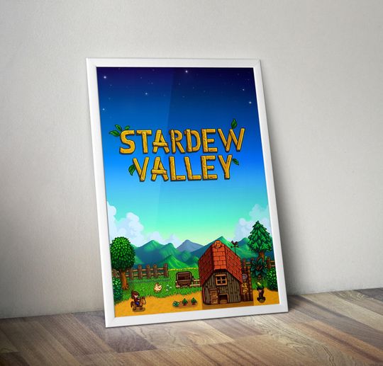 Stardew Valley Poster, Video Game Wall Decor, Gamer Wall Art, Game Print