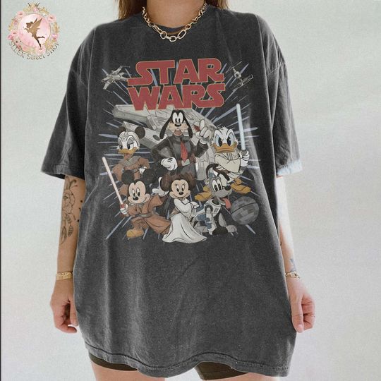 Discover Star Wars Disney Shirt, Mickey Star Wars Tee, Disney Galaxy Shirt, Star Wars Disney Outfit