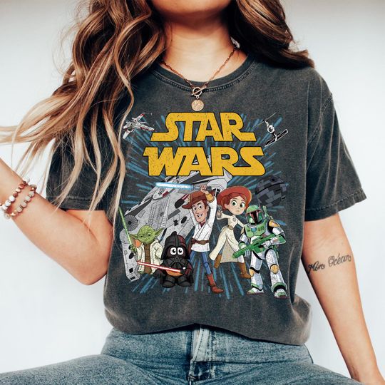 Discover Retro Toy and Friends Starwar Shirt, May the 4th Be With You Shirt, Space Travel Tee, Science Fiction Tee, Family Vacation Tee, Vacay Mode