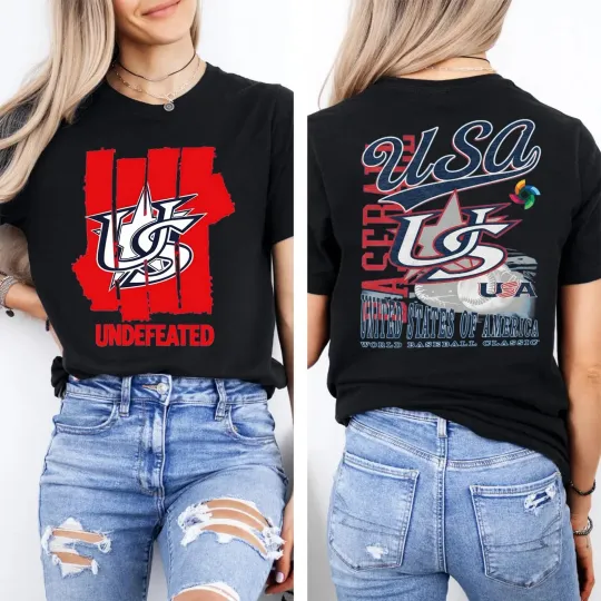 Discover 2026 World Baseball Classic USA Team Undefeated Shirt