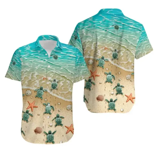 Discover Love Turtle Hawaiian Shirt 02, Unisex Adults, Size S-5XL
