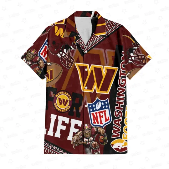 Discover Washington Football Team Commanderss Custom Limited Edition For Life Hawaiian Sh