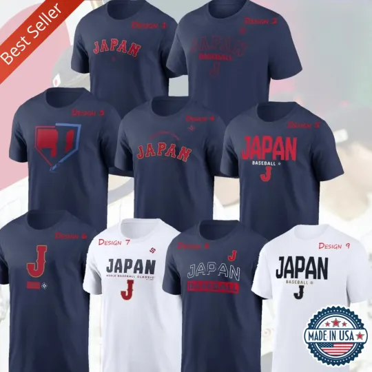 Discover Japan Baseball 2026 World Baseball Classic All Design T-Shirt