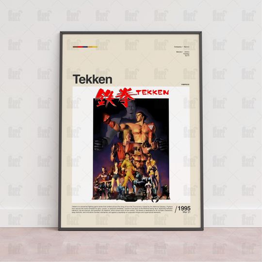 Discover Tekken Poster, Gaming Room Poster, Gaming Wall Poster, Gaming Print Poster,Game Gift,Video Games Poster