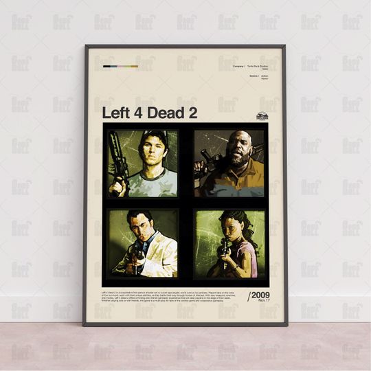 Discover Left 4 Dead 2 Poster, Gaming Room Poster, Gaming Wall Poster, Gaming Print Poster, Game Gift, Video Games Poster