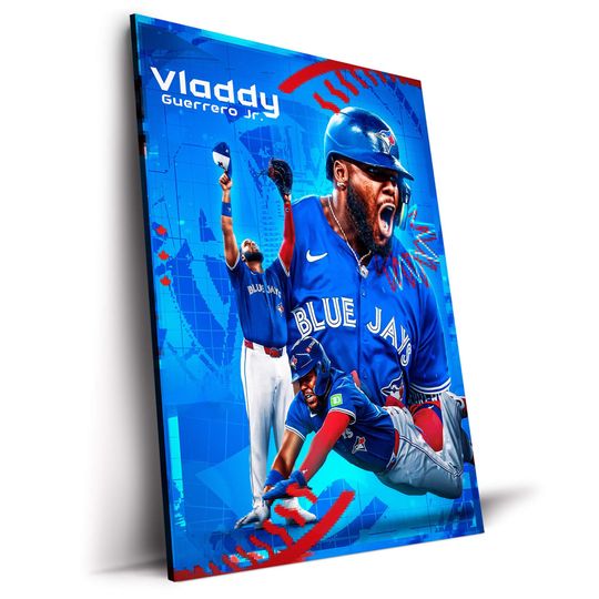 Discover Vladimir Guerrero Jr. Blue Jays Canvas Print, Baseball Art