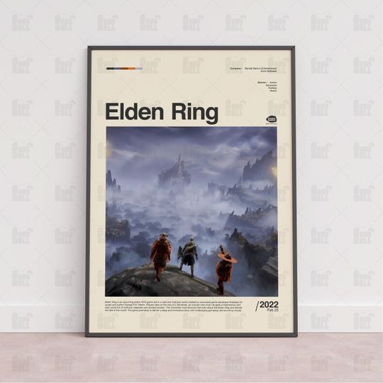 Elden Ring Poster, Gaming Room Poster, Gaming Wall Poster, Gaming Print Poster, Game Gift, Video Games Poster