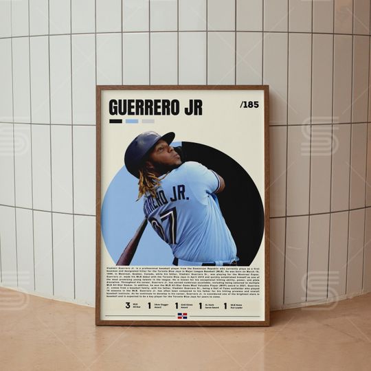 Discover Vladimir Guerrero Ramos Jr Poster, Baseball Digital Posters, Baseball Legend Prints, Sports Poster, Baseball Player Gift, Baseball Wall Art
