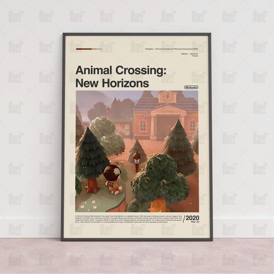Animal Crossing New Horizons Poster, Gaming Room Poster, Gaming Wall Poster, Gaming Print Poster, Game Gift, Video Games Poster