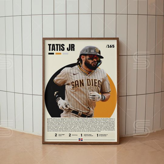 Discover FRD Tatis Jr Poster, Baseball Digital Posters, Baseball Prints, Sports Poster, Baseball Player Gift, Baseball Wall Art