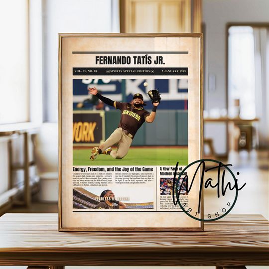 Discover FRD Tats Jr Poster: Sports Special Edition Baseball Wall Art (Digital or Physical)