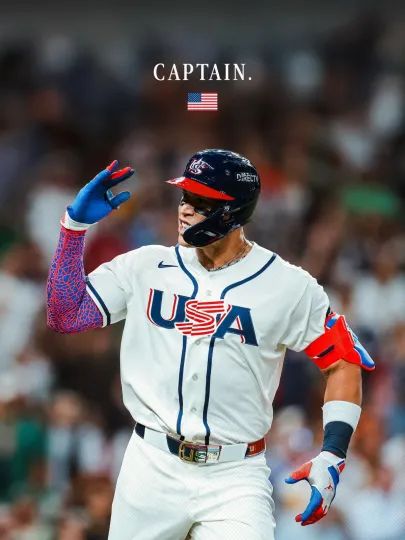 Discover Aaron Judge Captain USA Team Night Of 2026 World Baseball Classic Poster