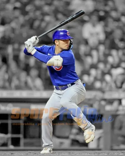 Chicago Cubs SEIYA SUZUKI Photo Baseball Print Spotlight Poster