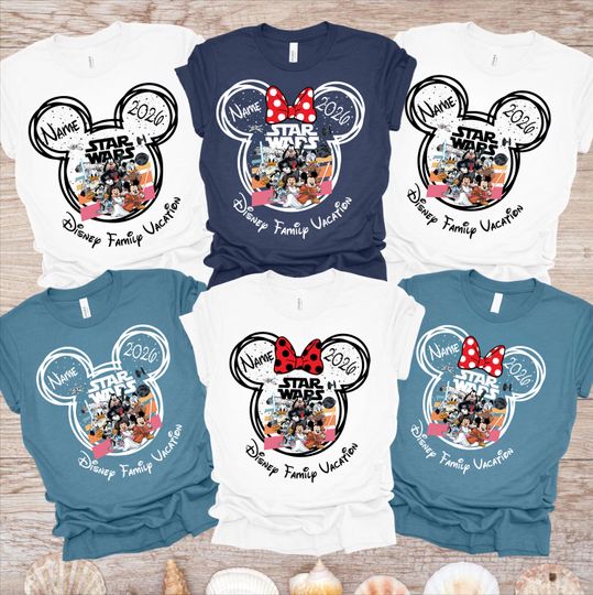 Discover Custom Disney Star Wars 2026 Trip Shirts, Disney Star Wars Mickey Ear Shirt, Disney Family Shirts