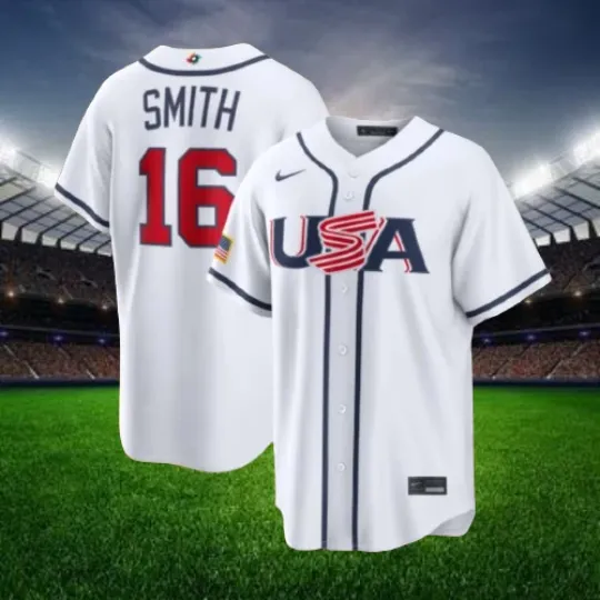 Discover Will Smith #16 USA White 2026 World Baseball Classic Stitched Jersey All Sizes