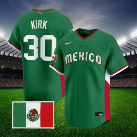 Discover Alejandro Kirk #30 Mexico Green 2026 World Baseball Stitched Jersey All Sizes