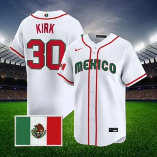 Discover Alejandro Kirk #30 Mexico White 2026 World Baseball Stitched Jersey All Sizes