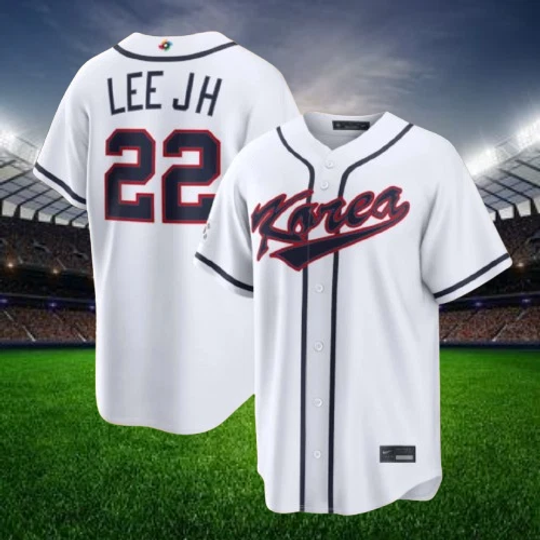 Discover Jung Hoo Lee #22 Korea White 2026 World Baseball Jersey All Sizes