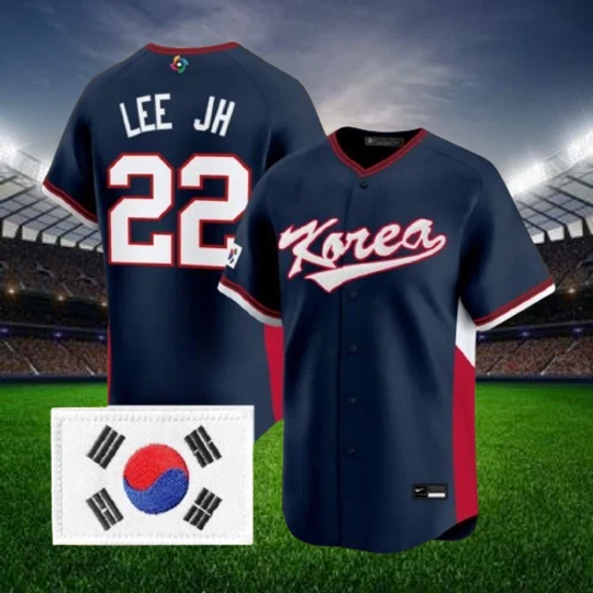 Discover Jung-Hoo Lee #22 Korea Navy 2026 World Baseball Jersey All Sizes