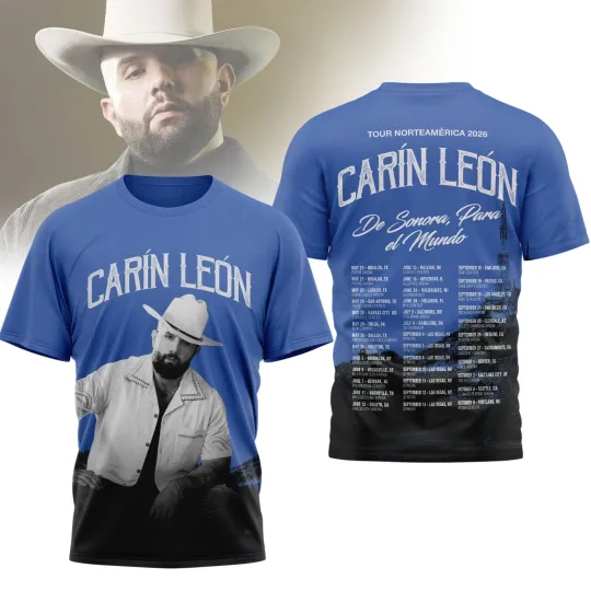 Discover Carin Léon De Sonora Tour 2026 T-Shirt