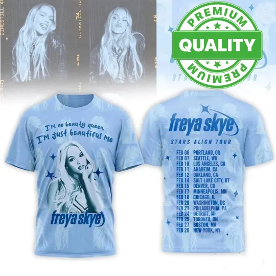 Discover Freya Skye 2026 Stars Align Tour 3D AOP Shirt