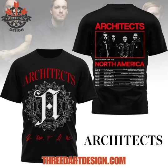 Discover Architects Broken Mirror Tour 2026 AOP 3D T-Shirt