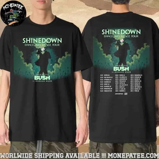 Discover shine down Dance Kid Dance US Tour 2025 Unisex Merch T-Shirt