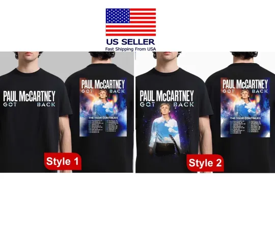 mccartney Got Back Tour 2025 North America T-Shirt