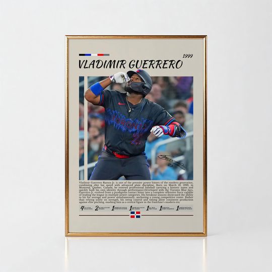 Discover Vladimir Guerrero MLB Poster, Angels Legend Wall Art (Digital Download Available)