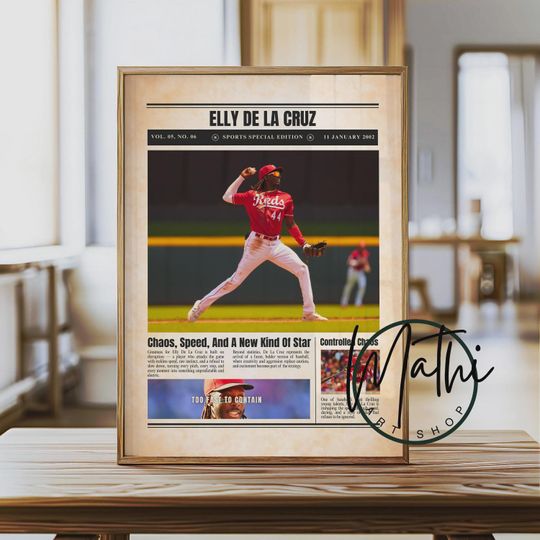 Discover Elly De La Cruz Poster: Sports Special Edition Baseball Wall Art (Digital or Physical)