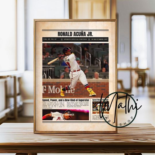 Discover Ronald Acua Jr Poster: Sports Special Edition Baseball Wall Art (Digital or Physical)
