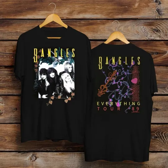 Discover The Bangles Everything Tour 2026 Two Sided Rock T-shirt [From S to 5XL]