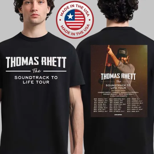 Discover Thomas Rhett Akins The Soundtrack To Life Tour North America 2026 T-Shirt
