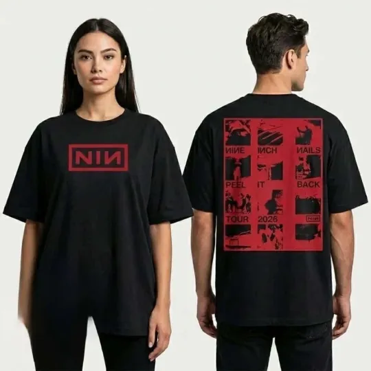 Discover Nine Inch Nails NIN Peel It Back Tour 2026 North America T-Shirt