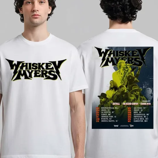 Discover Whiskey Myers Southern Hospitality Tour 2026 Double Sided T-Shirt, Fan Gift