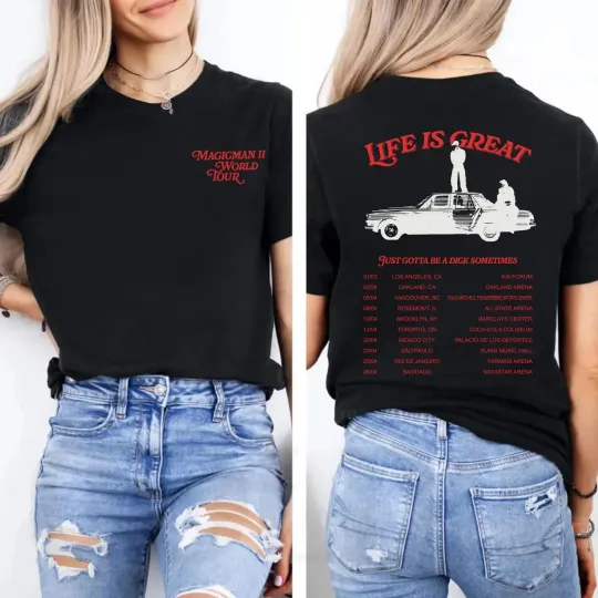 Discover Jackson Wang Magicman 2 World Tour 2026 Unisex T-Shirt