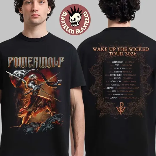 Discover Wake Up The Wicked Tour 2026 UK And Europe Dates Back T-Shirt S-4XL