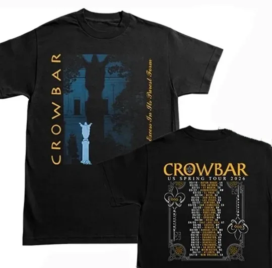 Discover CROWBAR + EYEHATEGOD 2026 U.S. Tour T-Shirt reprint All size S-5XL